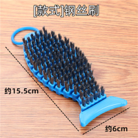 包浆盘玩猪鬃毛橄榄核桃金刚刷折叠硬文玩可弯曲菩提清理钢丝刷子|钢丝刷（送3样礼物）