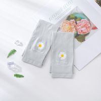 冰丝袖防晒学生臂袖男小雏菊夏天夏季网红冰袖女防冰凉袖套紫外线|灰色 小雏菊拇指款【2双】体验装