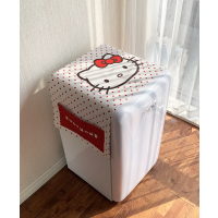 盖布北欧风开门防水双开门单洗衣机盖巾加厚防尘罩挡尘单双门冰箱|Kitty 140*55cm(防水)