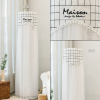 立式空调空调罩套奥克斯柜机圆形圆柱形|开机不取|双层防尘|黑白格子 美的云行/俊行/慧行/皓行/FUN星(B)