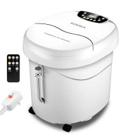 脚盆家用浴盆电动全自动按摩加热洗恒温小型泡脚桶/足|小白水疗机[升级防漏电保护插头+遥控器]