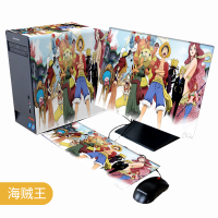 显示器24寸台式电脑主机盖布防尘套键盘罩27英寸三件套曲屏|海贼王三件套 34英寸