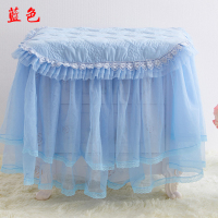 保险柜罩电视机2个价格床头柜床头柜通用罩罩公主盖巾防尘套|蓝色 45x58