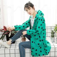 防水大人罩衣女士拉链长袖防油烟外套厨房韩版围裙家务带帽工作服