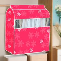 整理防尘袋衣罩牛津布衣服大衣西服套可水洗防尘套收纳|玫红太阳花210D牛津布 长80深50高90cm