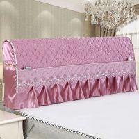 欧式实木床头床头套罩床头套保护套软包全包床头夹棉加厚|全包床头罩(紫色) 2.2米