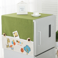 冰箱滚筒小清新韩版田园多用盖巾洗衣机盖布冰箱单开双开门|Baby 小双开(150*60cm)