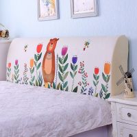 弹力全包床头罩简约床头套布艺保护罩家用床头靠背套床头|弹力全包（亚麻印花）狗熊 1.2米床头罩