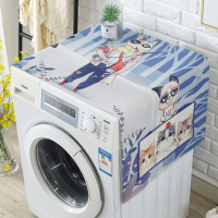 滚筒洗衣机罩洗衣机套罩帘通用防水防晒北欧遮阳布盖巾盖布|猫侦探 微波炉100*35cm