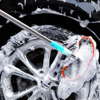 洗车拖把长柄不锈钢伸缩杆纯棉线软毛工具车刷洗车水刷子