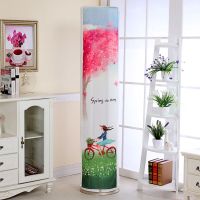 立式柜机圆柱形开机套格力i1享美的空调罩铂i酷尚不取空调|单车女孩 (直径适用38-42)高170-全包