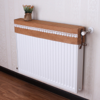 新式可定制防熏墙暖气装饰罩布艺暖气片罩遮挡简约家用老式|高调咖 长80*厚10阀门左边