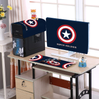 保护套屏幕盖布防尘台式电脑蒙布液晶显示器电脑罩键盘主机|队长三件套 24英寸