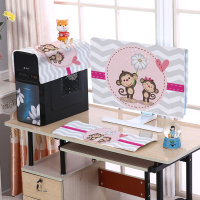 保护套屏幕盖布防尘台式电脑蒙布液晶显示器电脑罩键盘主机|卡通猴三件套 27英寸