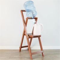 纯净装水饮水器抽水矿泉水龙头压水器器手压泵支架倒置饮水机|棕色高款-送水嘴+防尘盖+撬棒