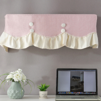 挂式通用格力空调1.5p美的不取窗帘罩挂机ins开机色空调套|双弯粉 2P(90-96厘米)全包