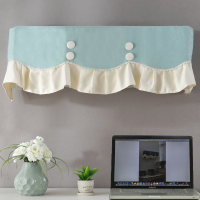 挂式通用格力空调1.5p美的不取窗帘罩挂机ins开机色空调套|双弯湖兰 润系92(90-92厘米)全包