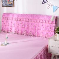 保护套床头套床头套皮床罩木板实木保护罩靠背床头罩蕾丝|心语妙恋-玫粉 200cm宽×50cm高