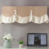 挂式通用格力空调1.5p美的不取窗帘罩挂机ins开机色空调套|双弯米驼 润系92(90-92厘米)全包