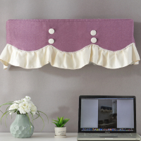 挂式通用格力空调1.5p美的不取窗帘罩挂机ins开机色空调套|双弯紫 2P(90-96厘米)全包