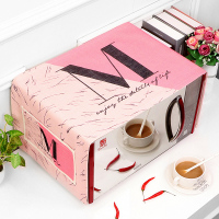 防水防油套格兰仕美的布艺子烤箱卡通盖布微波炉罩棉麻盖巾|红色爱慕 35CM*108CM