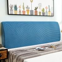 欧式床靠背软包床头套弹力全包床头简约现代保护套套罩加厚|针织宝石蓝床头罩 床头适用170-180cm)