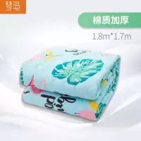 琴岛电热毯双人双控180*170纯棉无极调温(花色随机)