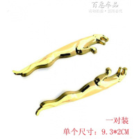 汽车贴纸 3d立体贴金属壁虎排量车标改装sport尾标rs标志个性装饰 豹子金色