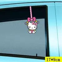 Hellokitty汽车贴纸 个性帖子新手上路遮挡划痕前后保险杠车尾 挂饰贴