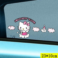 Hellokitty汽车贴纸 个性帖子新手上路遮挡划痕前后保险杠车尾 丘比特