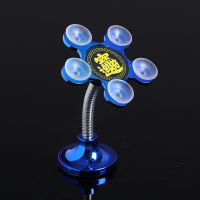 车载手机支架魔力硅胶吸盘式导航万能多功能通用家居懒人创意支架 蓝色(车载款送无痕备用胶)