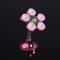 车载手机支架魔力硅胶吸盘式导航万能多功能通用家居懒人创意支架 玫金色(车载款送无痕备用胶)