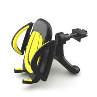 车载手机支架出风口空调通风口汽车上用放导航架夹式固定架支撑架 出风口夹-黄色