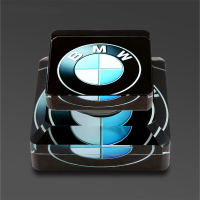 宝马大众本田哈弗汽车香水座式车载车标志创意个性古龙高档摆件瓶 宝马