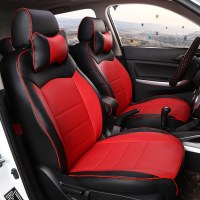 19款新福睿斯K2瑞纳K3朗逸朗动逸动福克斯专用皮尤PU汽车座套全包 黑加红全包(留言车型)