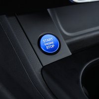 奥迪A4L/A5/A6L/A7/A8/Q3/Q5/Q7一键启动装饰圈点火按钮内饰改装 一键启动盖[活力蓝]