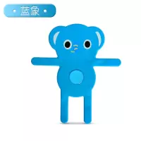 放在车上的手机架汽车载竖向圆形车辆出风口网红车架导航支架小车 蓝色小象