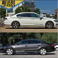 大众新CC捷达宝来朗行速腾迈腾朗逸改装汽车身腰线拉花全车贴纸 黑色材质[速腾]