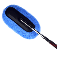 车刷子除尘掸扫灰汽车洗车用品大全拖布擦车专用清洁去污墩布胆子 蓝色蜡拖