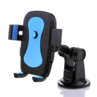 车载手机支架导航汽车用车架出风口夹车上支驾卡扣式空调支撑吸盘 蓝色吸盘