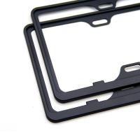 汽车牌照边框牌照架子新交规车牌框架通用号牌架牌托拍照个性 黑色