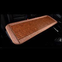 汽车坐垫夏季竹片麻将凉垫单片货车面包车通用座垫套夏天凉席竹垫 碳化棕后排