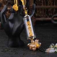 观音汽车挂件佛像饰品车内吊饰后视镜挂饰车载摆件平安符男女士 三面立体观音珠子款