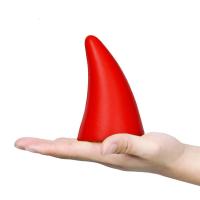 汽车车顶装饰3D立体车贴可爱个性小树苗恶魔角卖萌防撞贴外饰用品 恶魔角红角单个价