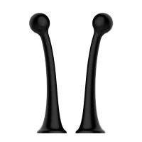 汽车车顶装饰3D立体车贴可爱个性小树苗恶魔角卖萌防撞贴外饰用品 黑触角一对装