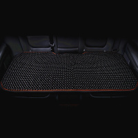 木珠汽车坐垫单片夏季凉垫三件套座垫珠子夏天椅垫透气单个屁屁垫 黑色后排(桃木)