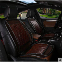 汽车竹垫单片竹片坐垫夏季凉垫单张单个夏天座垫无靠背三件套竹子 连体黑网竹片棕色单张