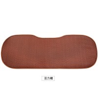 纳米编织塑料藤汽车座垫单片夏季三件套凉席汽车坐垫车用透气凉垫 纳米藤橙色单张后排