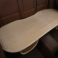 车用坐垫四季通用汽车单个屁屁垫透气久坐车单片夏季夏天通风凉垫 金色后座1片