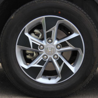 专用于本田XRV轮毂贴纸 本田XRV轮毂贴 XRV改装专用轮毂圈贴车贴 B款（碳纤黑）不带圈